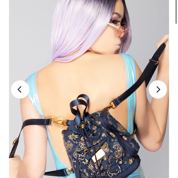 Doughnut Pyramid Mini x The Mystic Club Convertible rare backpack crossbody - Picture 3 of 6